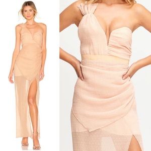 NWT ALICE MCCALL You're The One For Me Gown in Nude Size 8